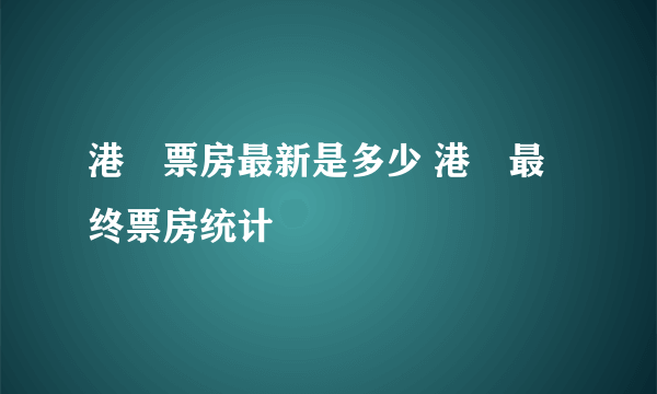 港囧票房最新是多少 港囧最终票房统计