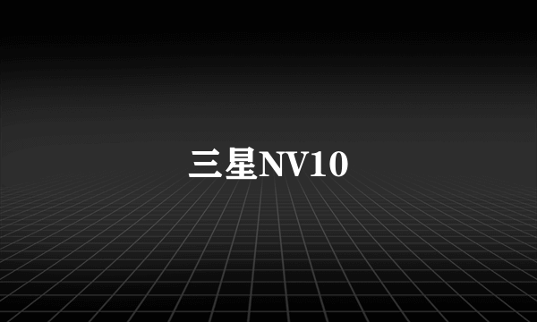 三星NV10