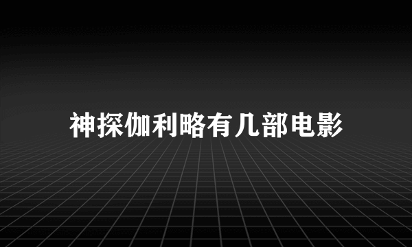 神探伽利略有几部电影