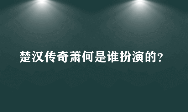 楚汉传奇萧何是谁扮演的？