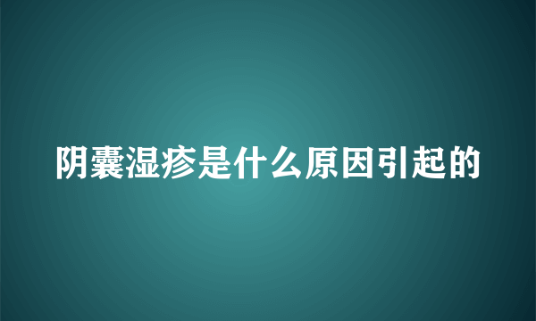 阴囊湿疹是什么原因引起的