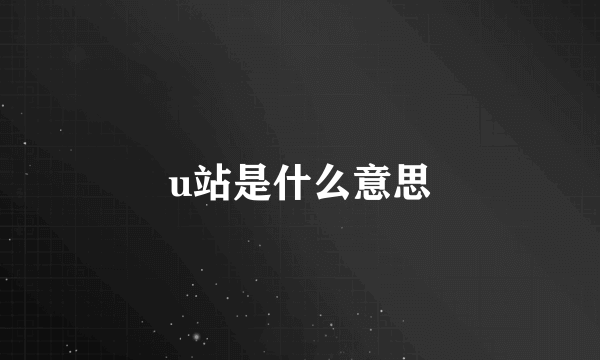 u站是什么意思