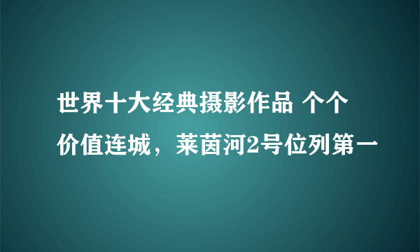 世界十大经典摄影作品 个个价值连城，莱茵河2号位列第一