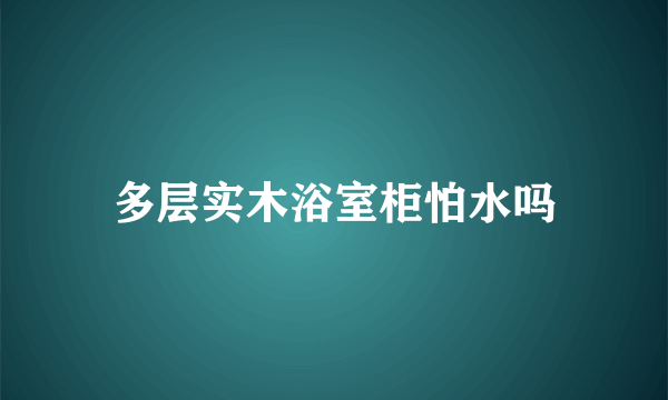 多层实木浴室柜怕水吗