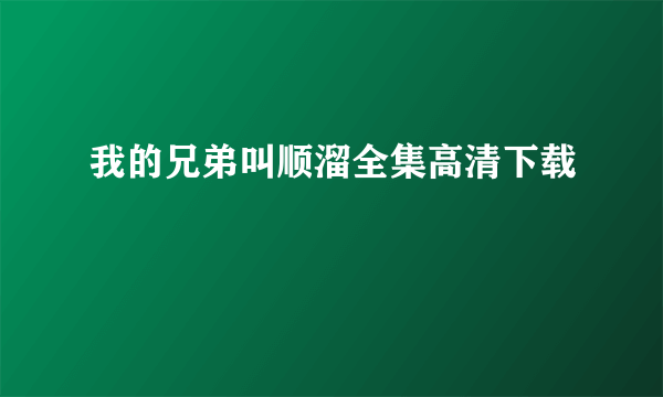 我的兄弟叫顺溜全集高清下载