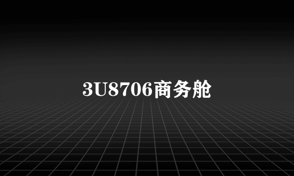 3U8706商务舱