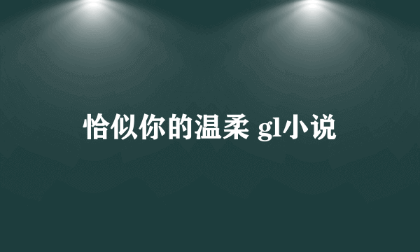 恰似你的温柔 gl小说