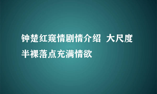 钟楚红窥情剧情介绍  大尺度半裸落点充满情欲