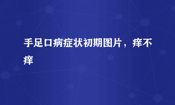 手足口病症状初期图片，痒不痒