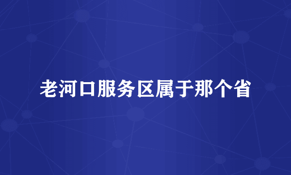 老河口服务区属于那个省