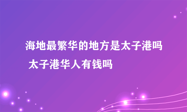 海地最繁华的地方是太子港吗 太子港华人有钱吗