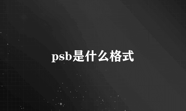 psb是什么格式