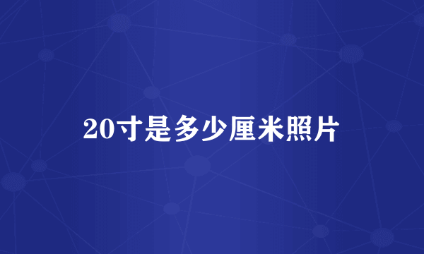 20寸是多少厘米照片