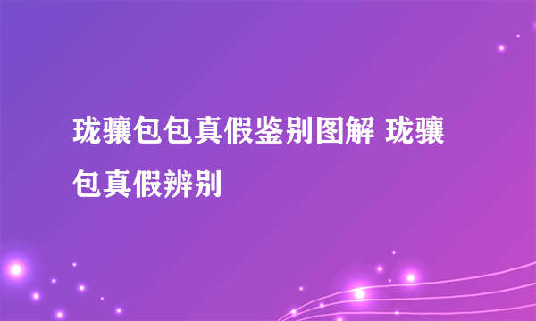 珑骧包包真假鉴别图解 珑骧包真假辨别