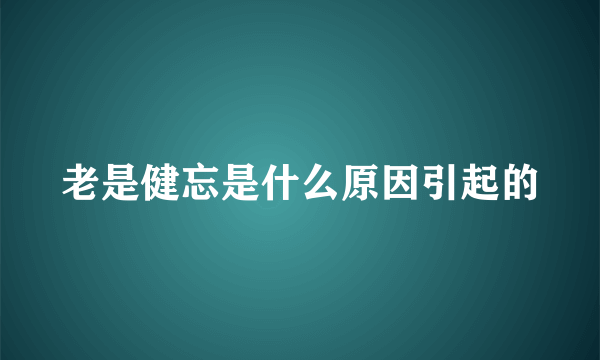 老是健忘是什么原因引起的