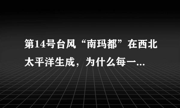 第14号台风“南玛都”在西北太平洋生成，为什么每一个台风都有名字？