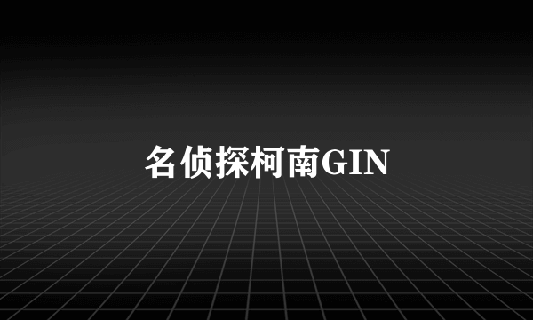 名侦探柯南GIN