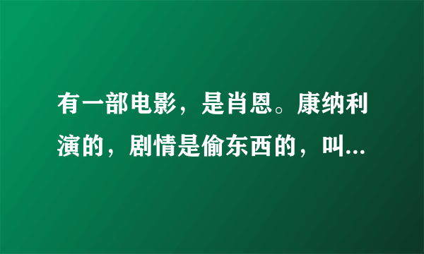 有一部电影，是肖恩。康纳利演的，剧情是偷东西的，叫什么名字啊？