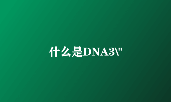 什么是DNA3\