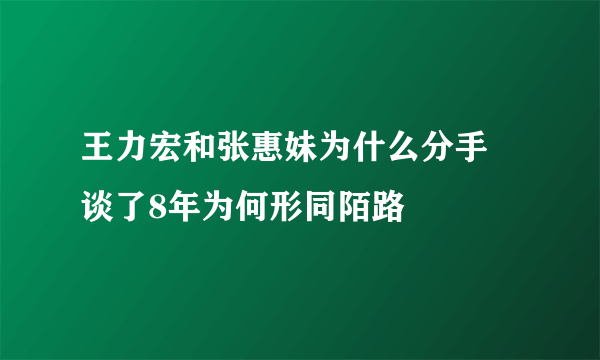 王力宏和张惠妹为什么分手 谈了8年为何形同陌路