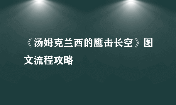 《汤姆克兰西的鹰击长空》图文流程攻略