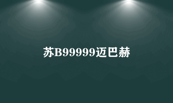 苏B99999迈巴赫