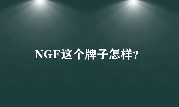 NGF这个牌子怎样？