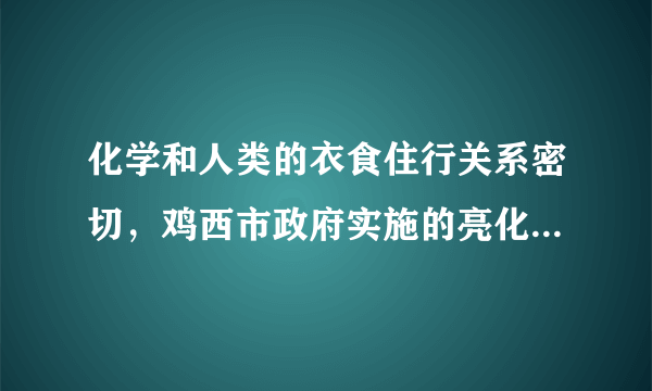 化学和人类的衣食住行关系密切，鸡西市政府实施的亮化工程中由聚苯乙烯制成的灯饰遍布大街小巷，请你想一想作为灯饰外壳的物质应该具有怎样的性质？（答出三点）