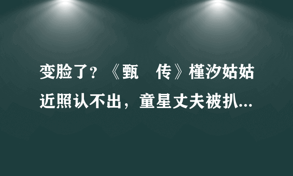 变脸了？《甄嬛传》槿汐姑姑近照认不出，童星丈夫被扒身家过亿