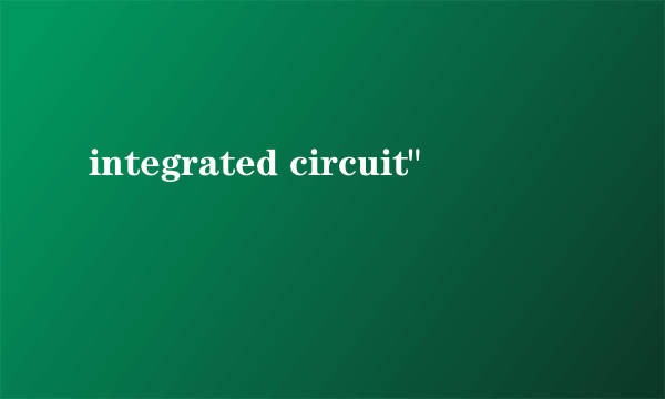 integrated circuit