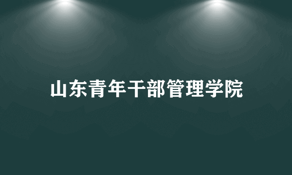 山东青年干部管理学院