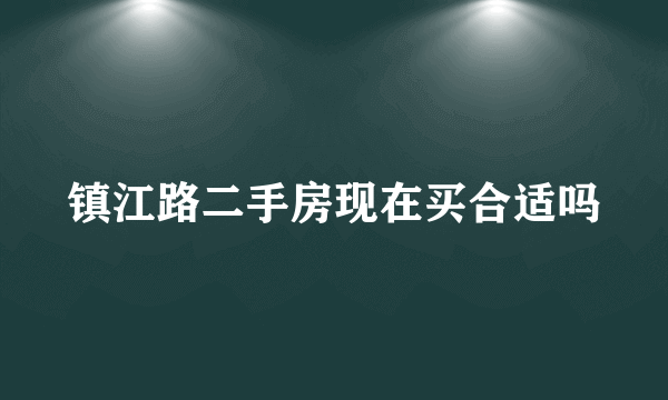 镇江路二手房现在买合适吗