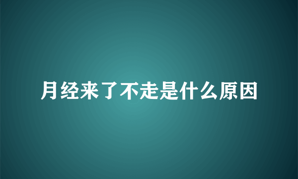 月经来了不走是什么原因