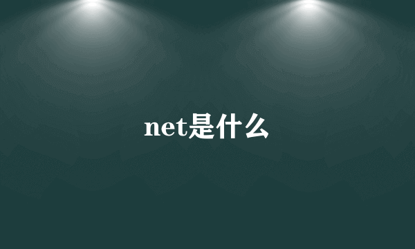 net是什么