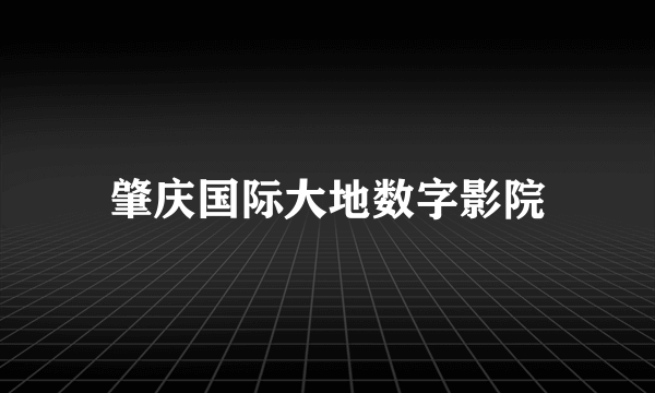 肇庆国际大地数字影院