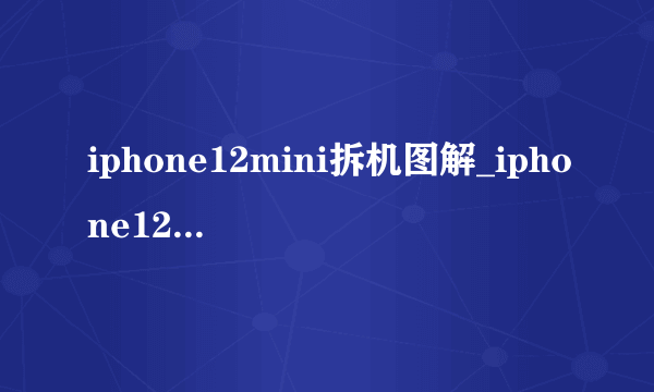 iphone12mini拆机图解_iphone12mini拆解