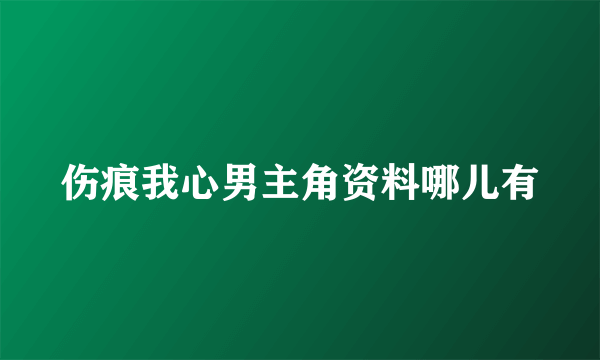 伤痕我心男主角资料哪儿有