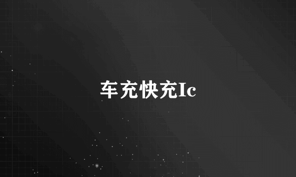 车充快充Ic