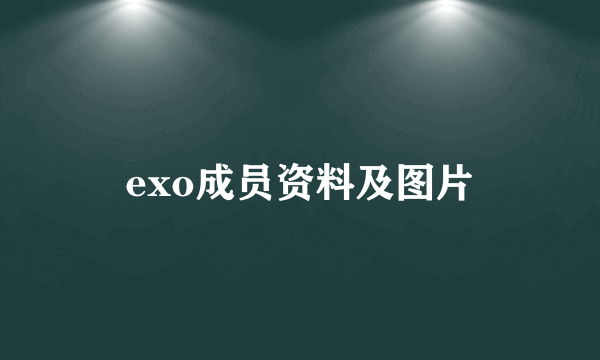 exo成员资料及图片