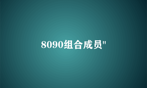 8090组合成员