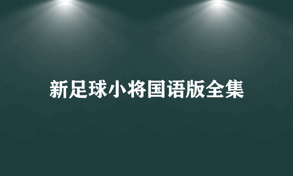 新足球小将国语版全集