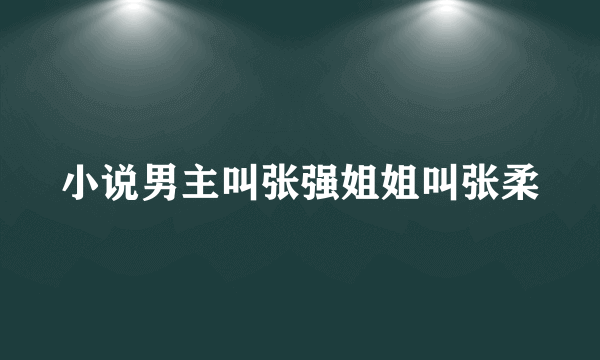 小说男主叫张强姐姐叫张柔