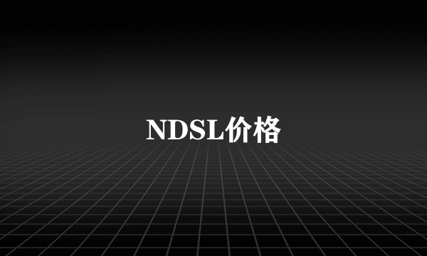 NDSL价格