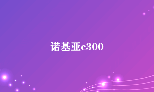 诺基亚c300