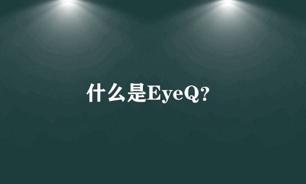 什么是EyeQ？