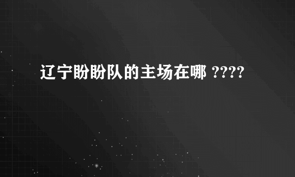 辽宁盼盼队的主场在哪 ????