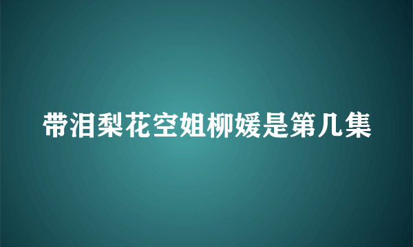 带泪梨花空姐柳媛是第几集