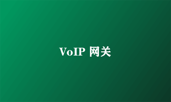 VoIP 网关