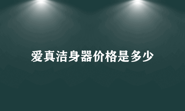 爱真洁身器价格是多少