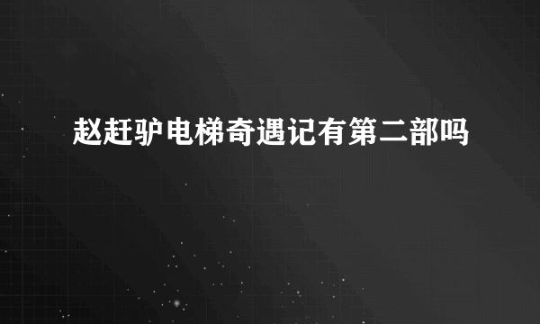 赵赶驴电梯奇遇记有第二部吗